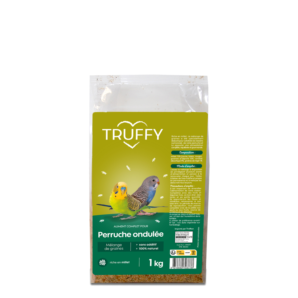 Mélange de graines pour perruches ondulées 1kg