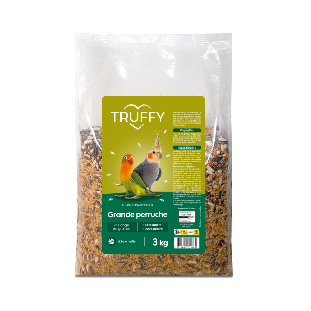 Mélange de graines pour grandes perruches 3kg