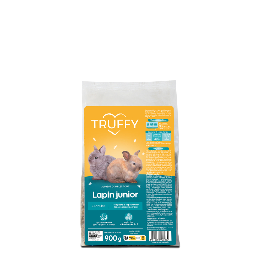 Granulés pour lapin junior 900g