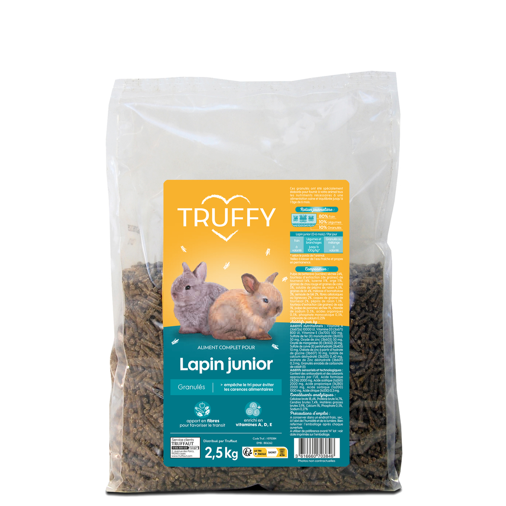 Granulés pour lapin junior 2.5Kg