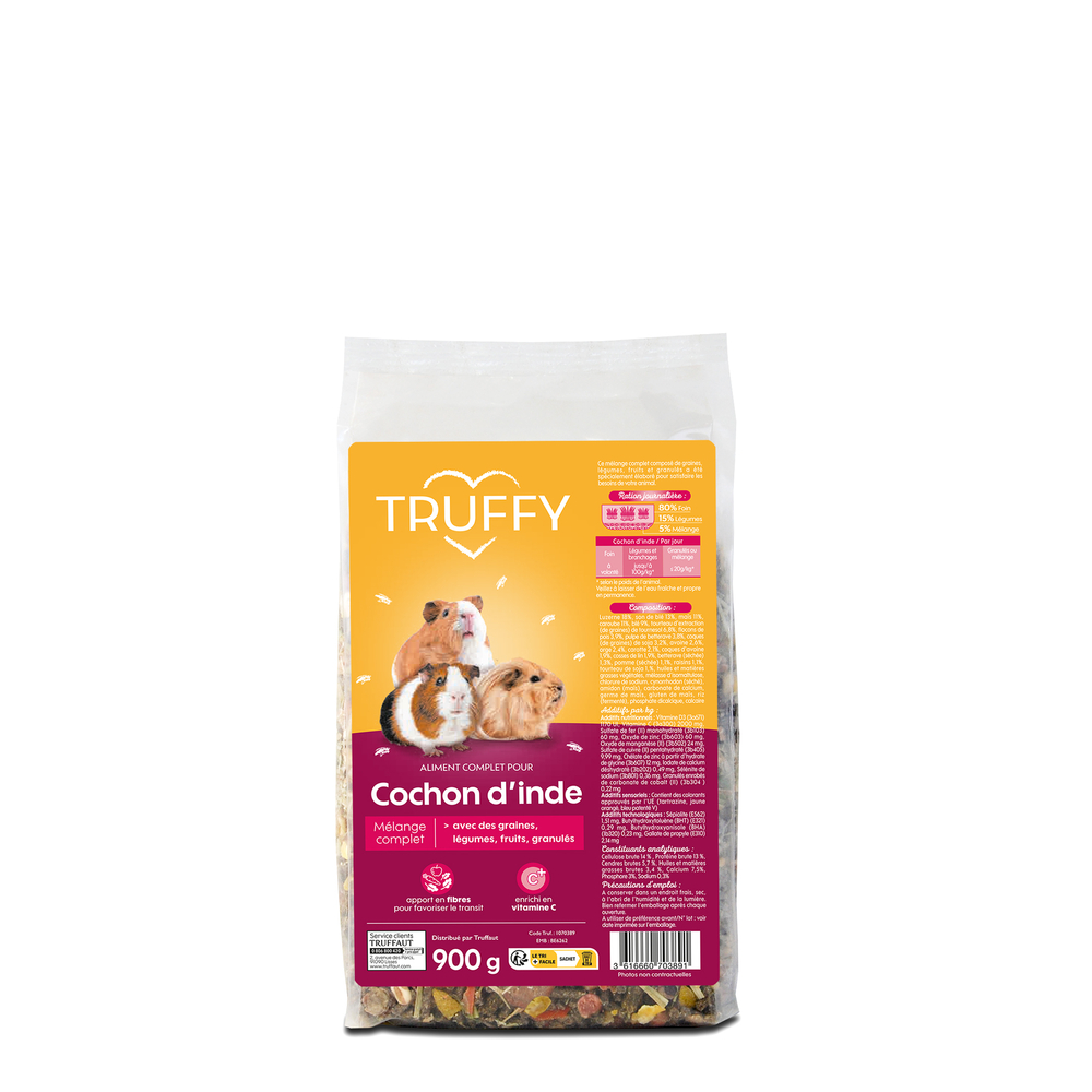 Mélange complet pour cochon d'inde 900g