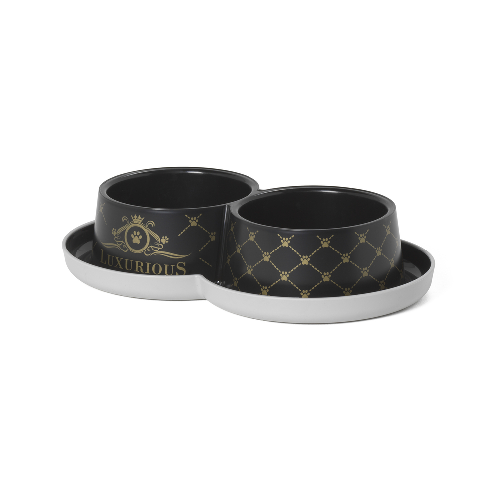 Gamelle double ''Luxurious'' pour chat