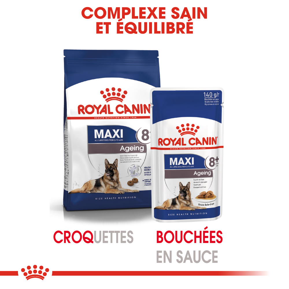 Bouchées en sauce Maxi Ageing pour chien à partir de 8 ans - 140 g