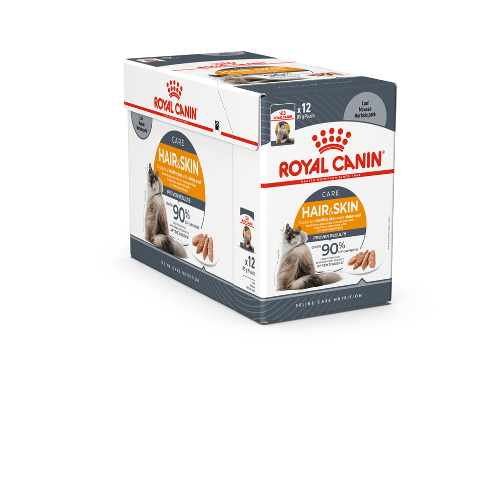 Mousse Hair & Skin pour chat adulte de 1 à 7 ans - 12x85 g