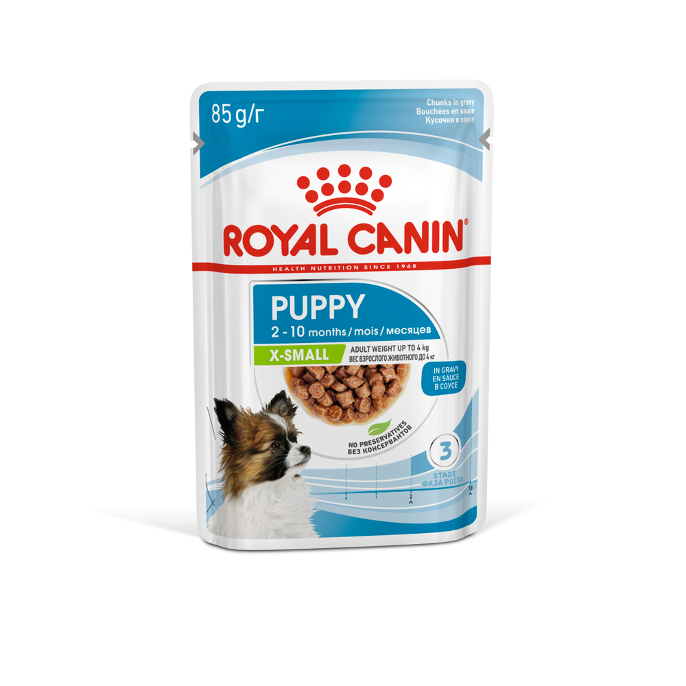 Bouchées en sauce Puppy X-Small pour chiot de 2 à 10 mois - 85 g