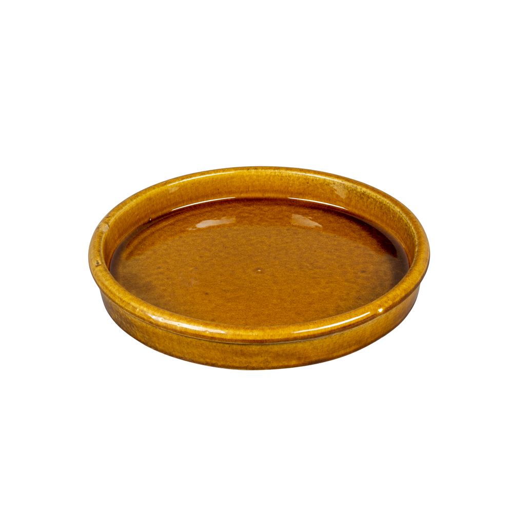 Soucoupe Shanghai ronde ocre - D.30cm