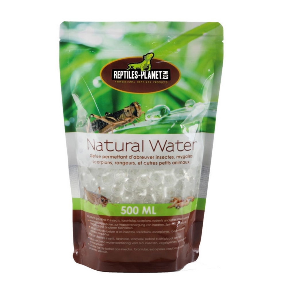 Eau en gelée Natural Water pour insectes et reptiles 500ml