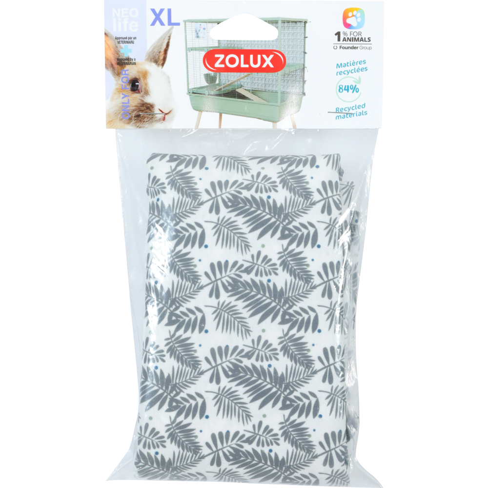 Fond de cage 100 Rab2 en tissu Neolife pour lapin 94,5x65 cm