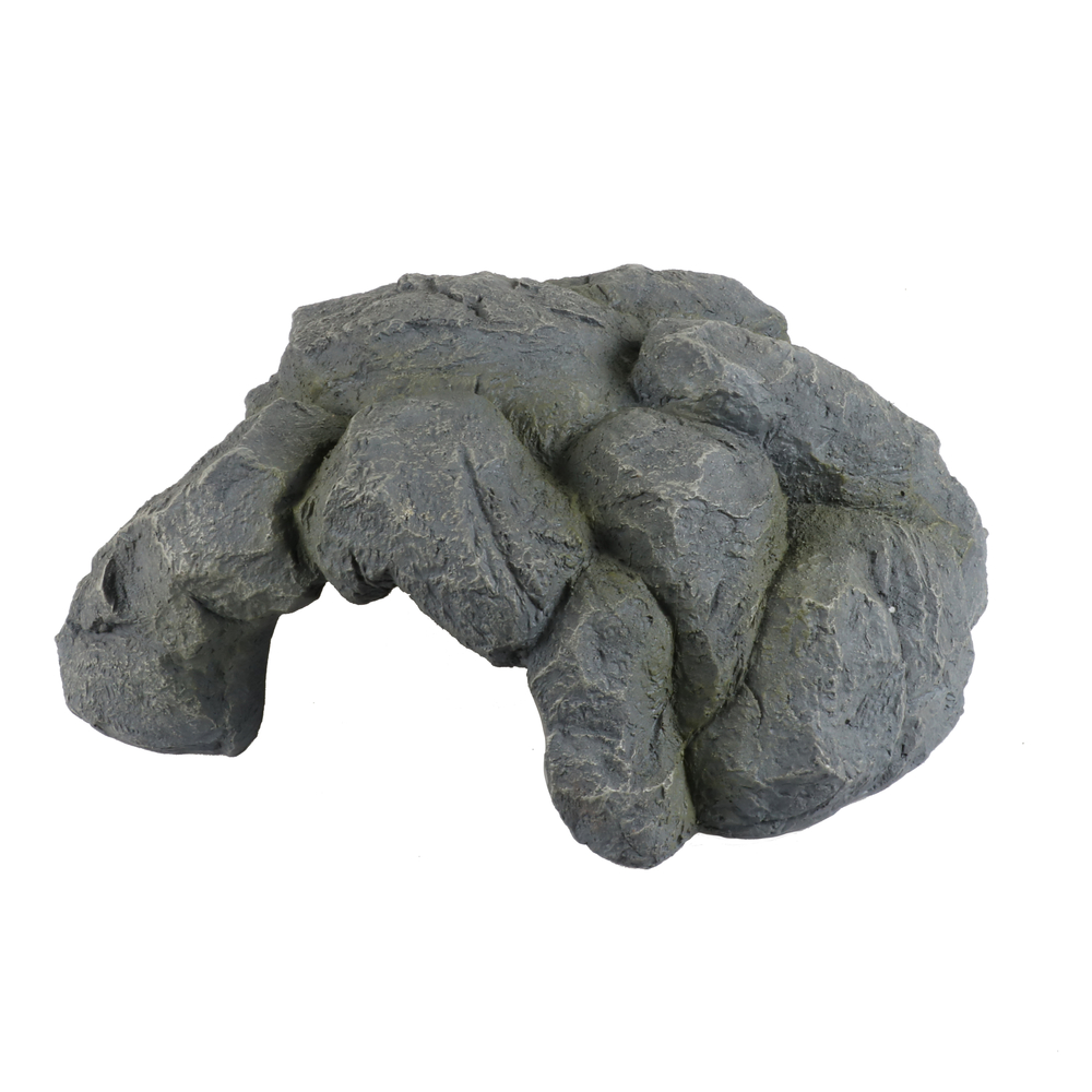 Grotte pour reptiles taille XL, coloris anthracite - 31x29,5x14cm