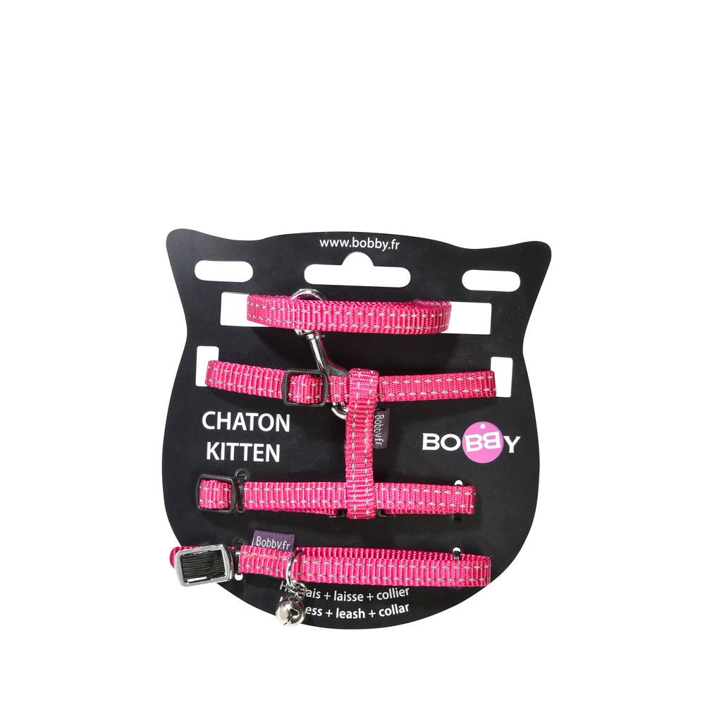 Pack pour chaton 'Safe', coloris fuchsia - taille XXS