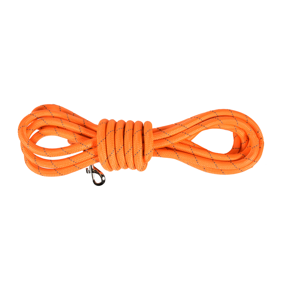 Longe Walk pour chien coloris orange 10m