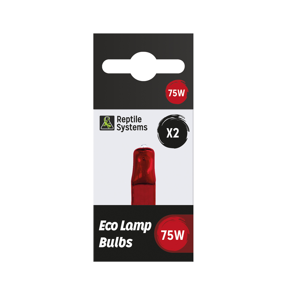 Lampe de rechange éco halogène rouge 75W x2