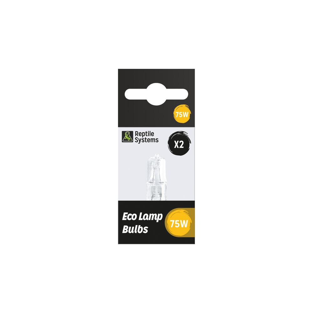 Lampe de rechange éco halogène blanche 75W x2