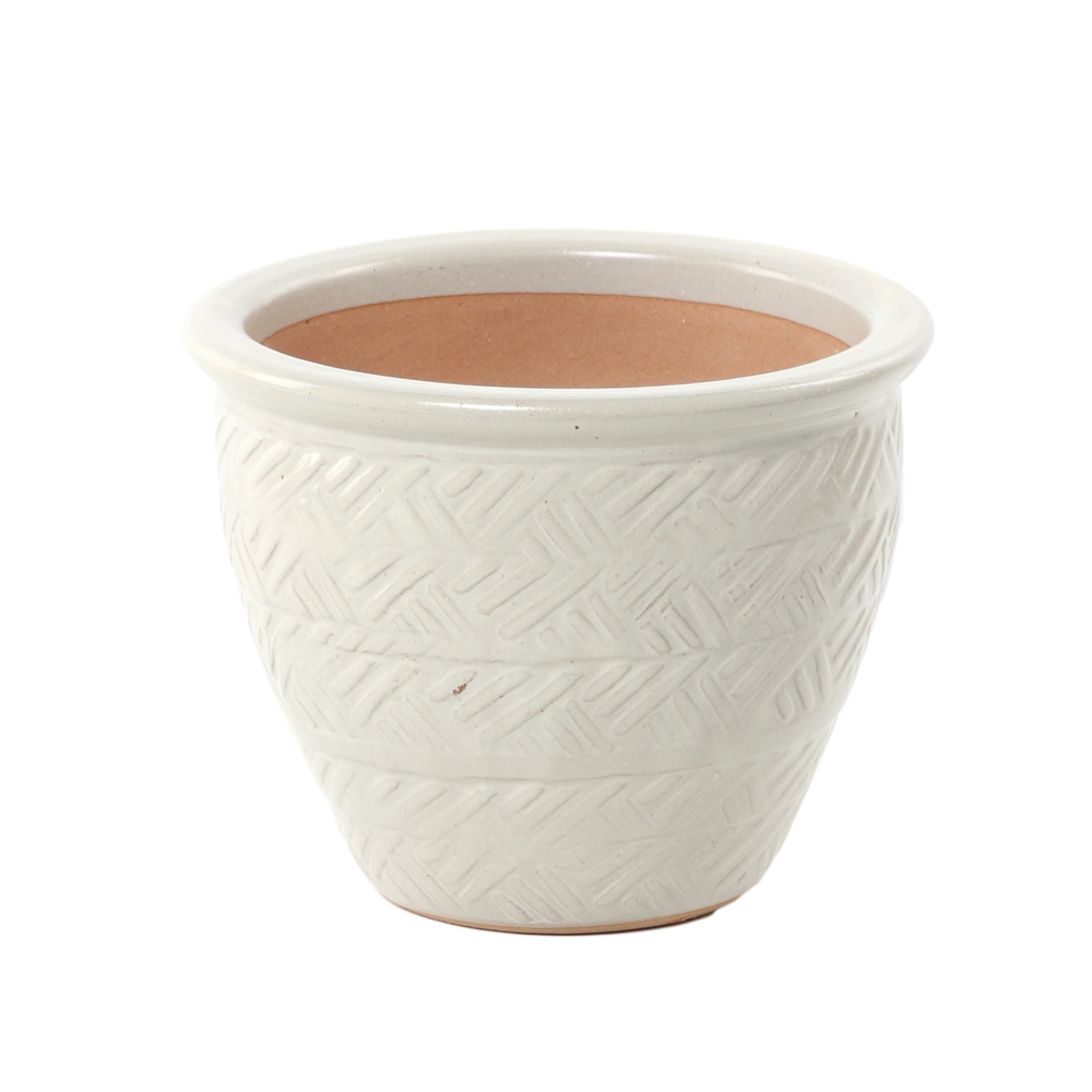 Pot Sebchair Blanc - 24.5xH.20cm