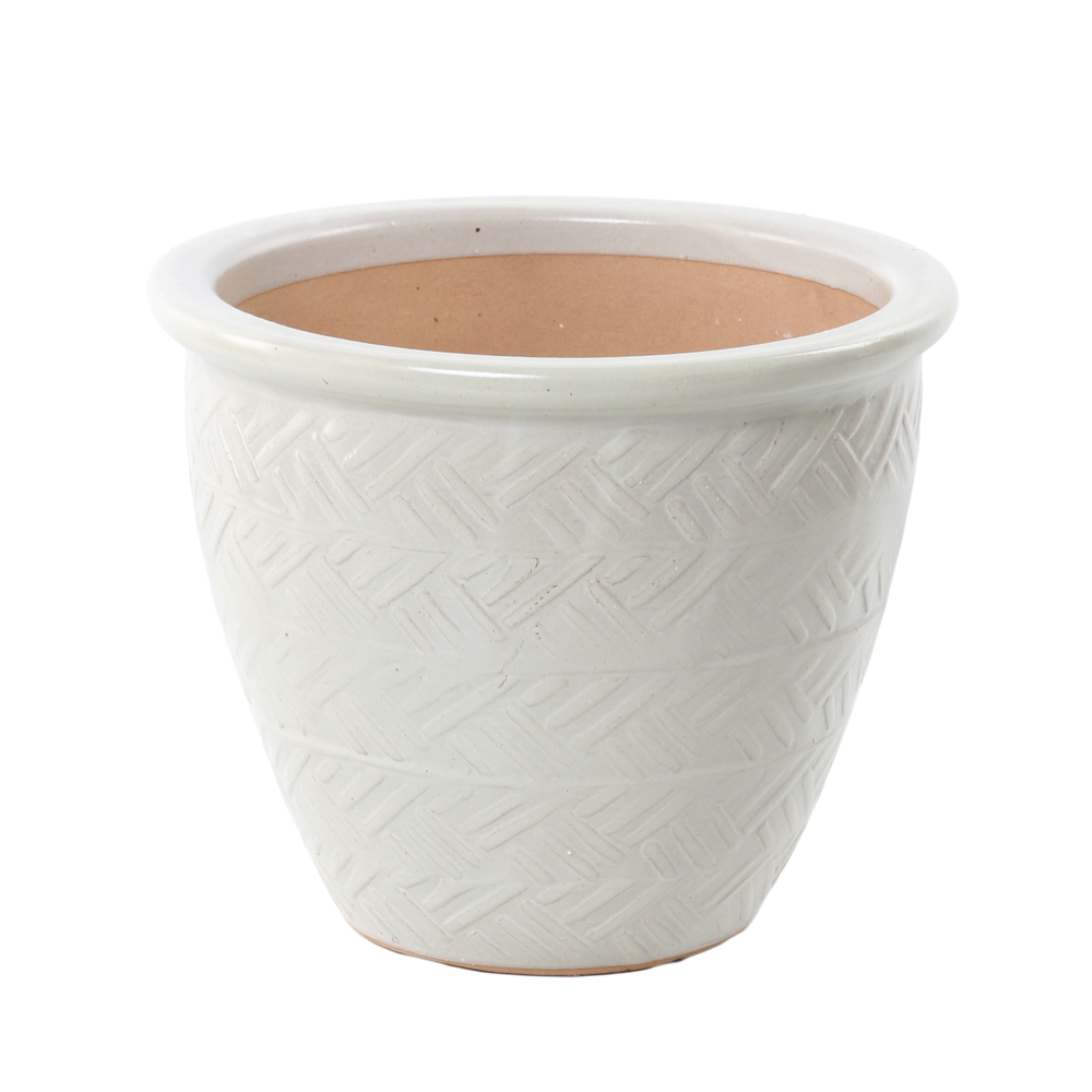 Pot Sebchair Blanc - 31xH.27cm