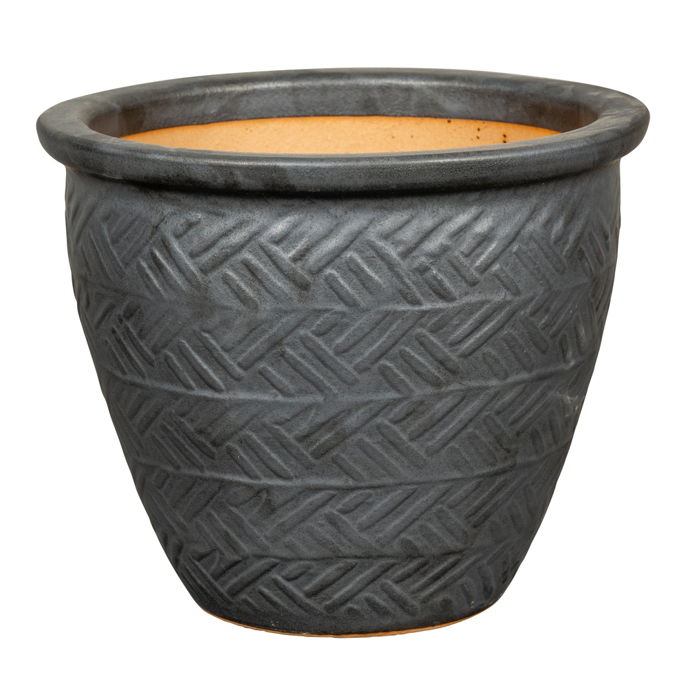 Pot Sebchair Noir - 24.5xH.20cm