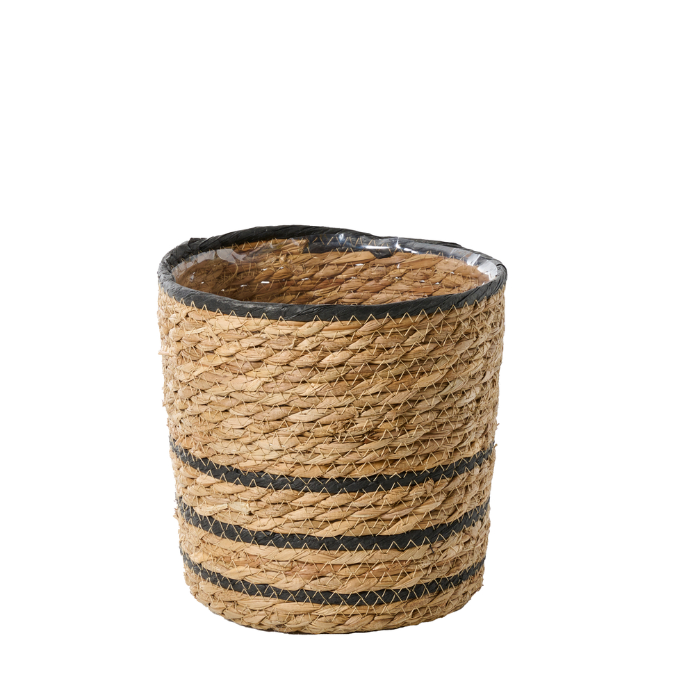 Panier Rachel pour plante d'intérieur noir FSC Mix H.16xD.16 cm