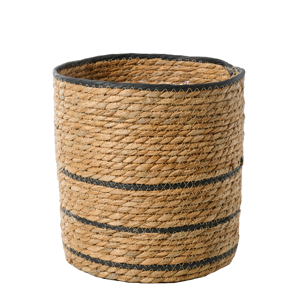 Panier Rachel pour plante d'intérieur noir FSC Mix H.18xD.18 cm