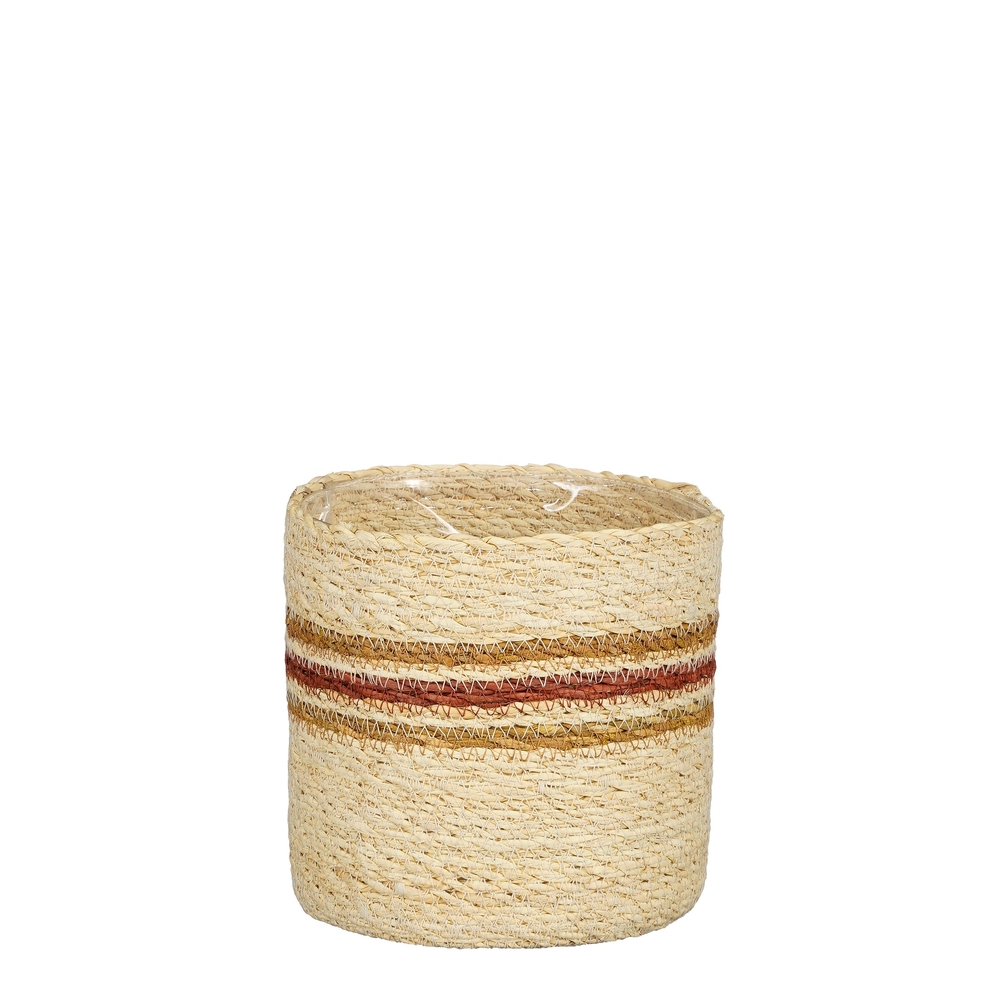 Panier pour plantes de la maison Jameson jaune H.18xD.18cm