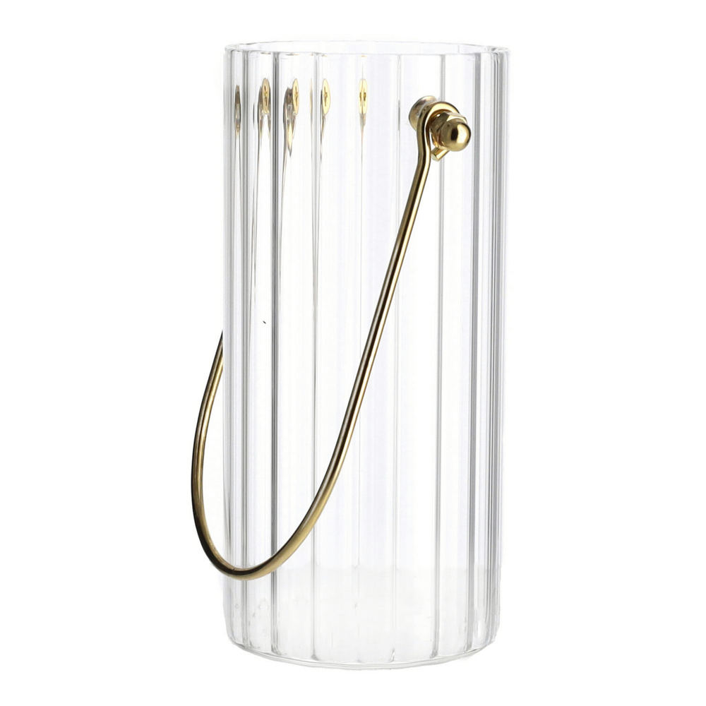 Vase Louis en verre transparent - L.14xP.7xH.14cm