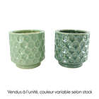 Vase en céramique 13x13x12.5 cm - 2 Modèles disponibles