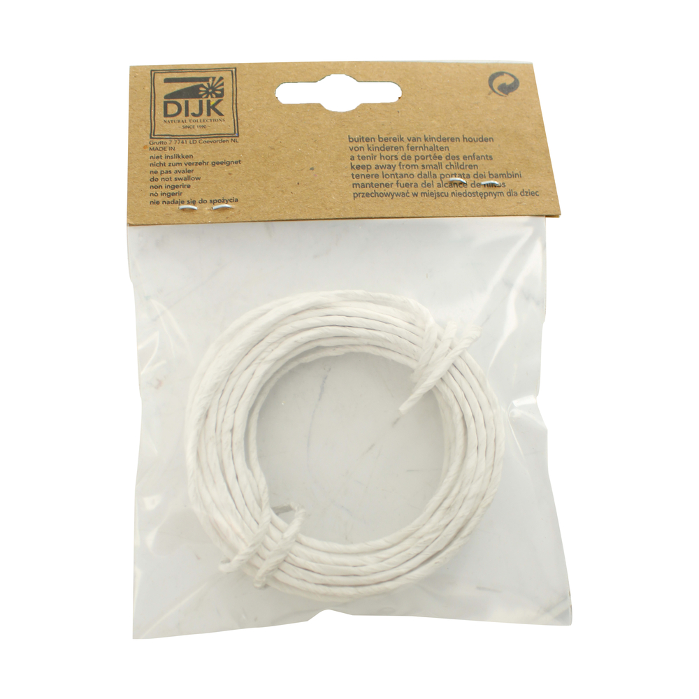 Fil en métal 8x4x2cm blanc