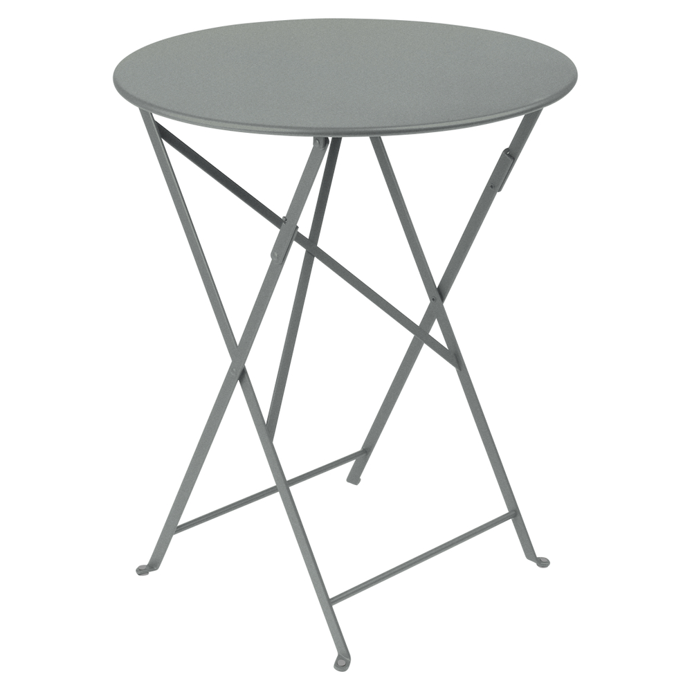 Table ronde Bistro D.60 cm coloris gris lapilli