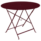 Table ronde Bistro D.96 cm coloris cerise noire