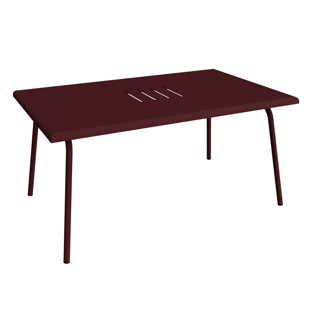 Table Basse Monceau 92X57 cerise noire