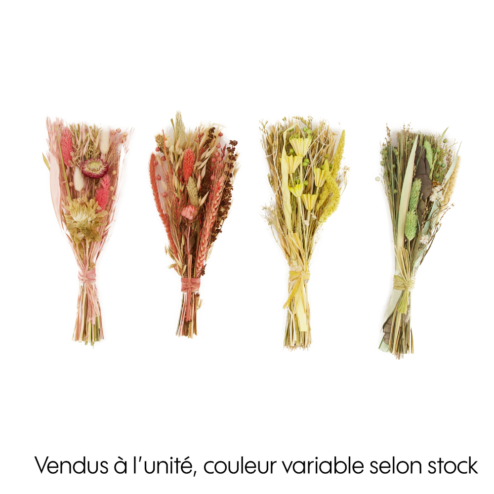 Bouquet de fleurs séchées naturelles 32x10.5x3cm