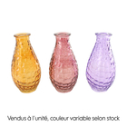 Vase verre 8.2x8.2x13.1cm - 3 coloris disponibles