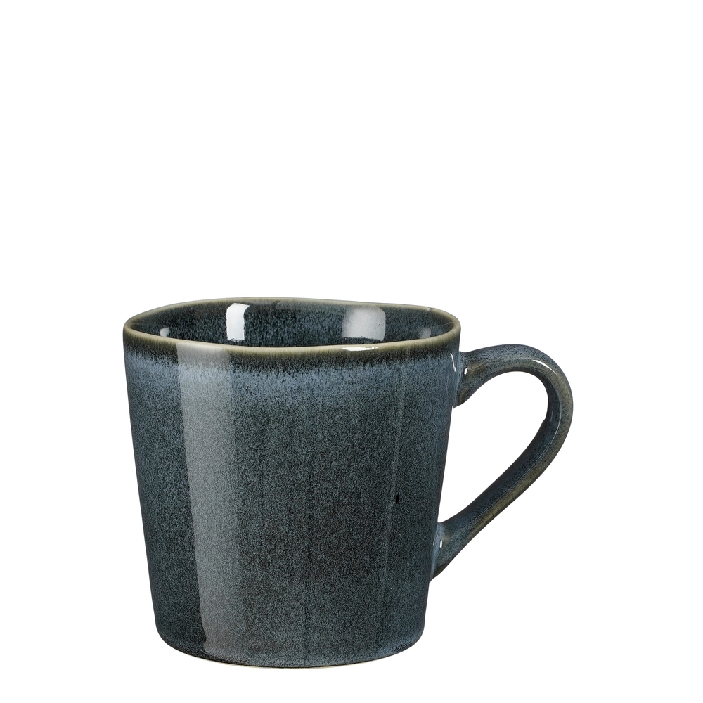 Mug en grès Racco, coloris gris foncé - D.10xH.9,5cm