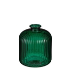 Vase Jessica en verre recyclé vert - H.18cmxD.16cm