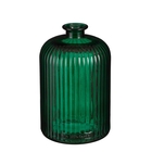 Vase Jessica en verre recyclé vert - H.23cmxD.15cm