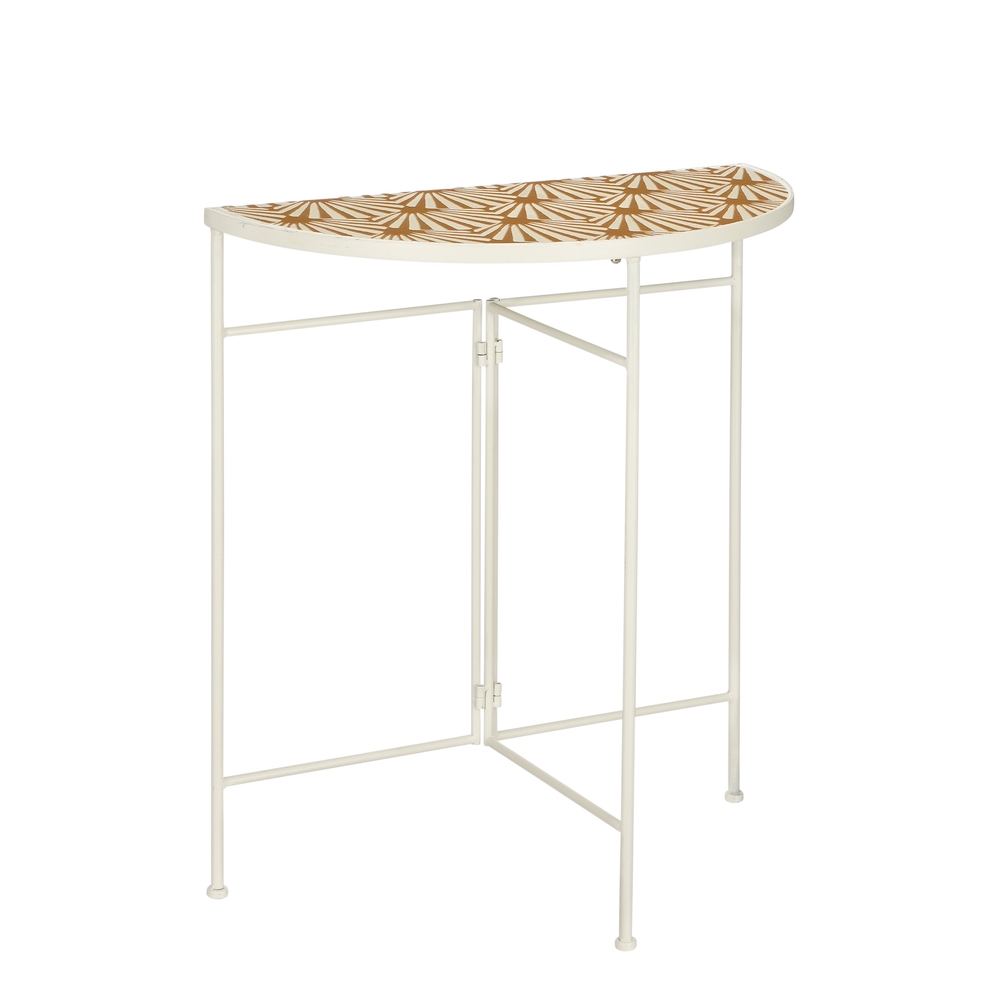 Table murale Odile 63x32.5x71cm - marron