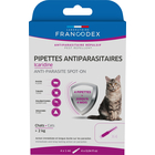 Pipettes Antiparasitaires Icaridine pour chat de plus de 2kg - 1ml x4
