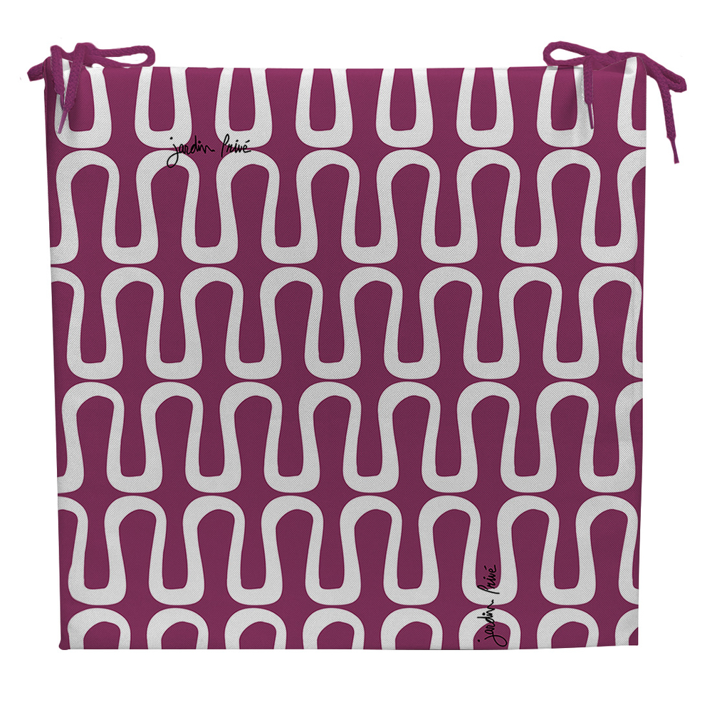 Assise de chaise Top ELECTRO coloris grenat 38,5x38,5cm