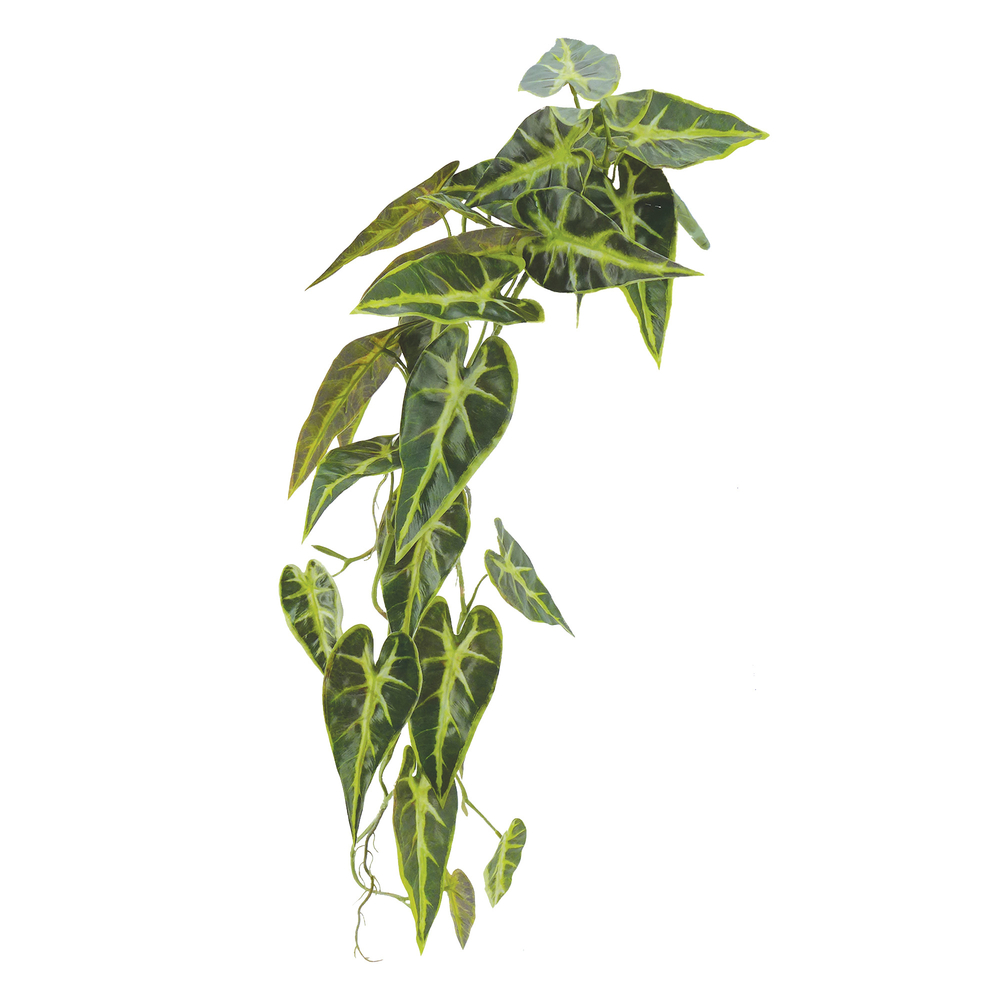 Chute d'alocasia artificielle vert H84cm