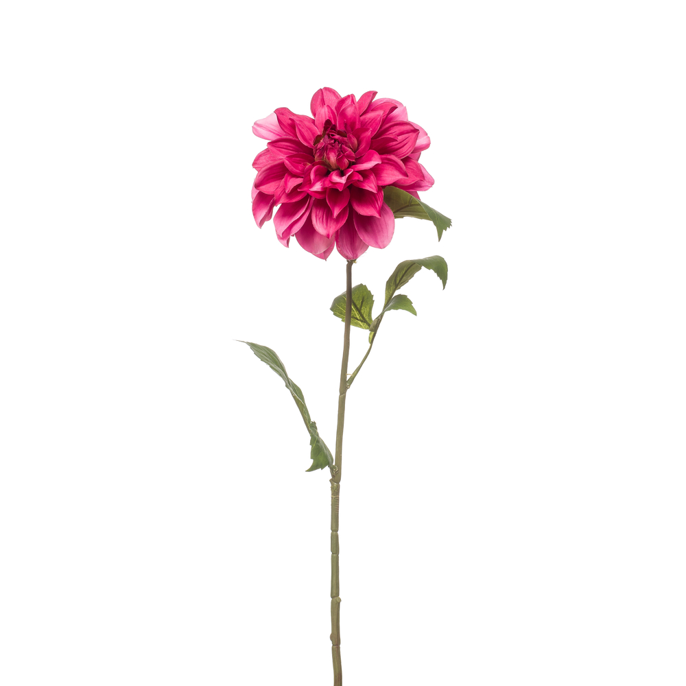 Fleur artificielle, tige de dahlia - H.72cm