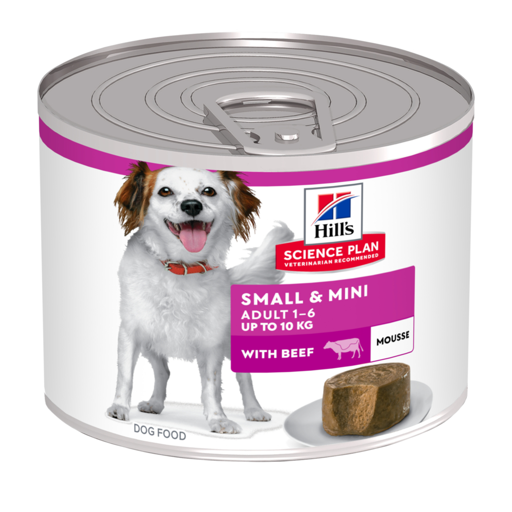 Mousse au Bœuf pour chien adulte de petite race 200g