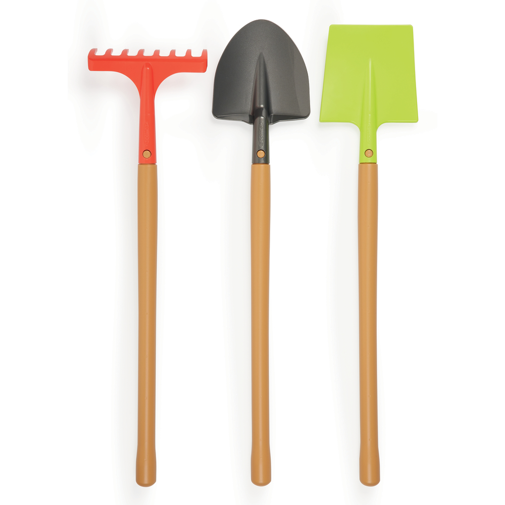 Filet de 3 outils de jardin en plastique, jouets pour enfant - 70cm