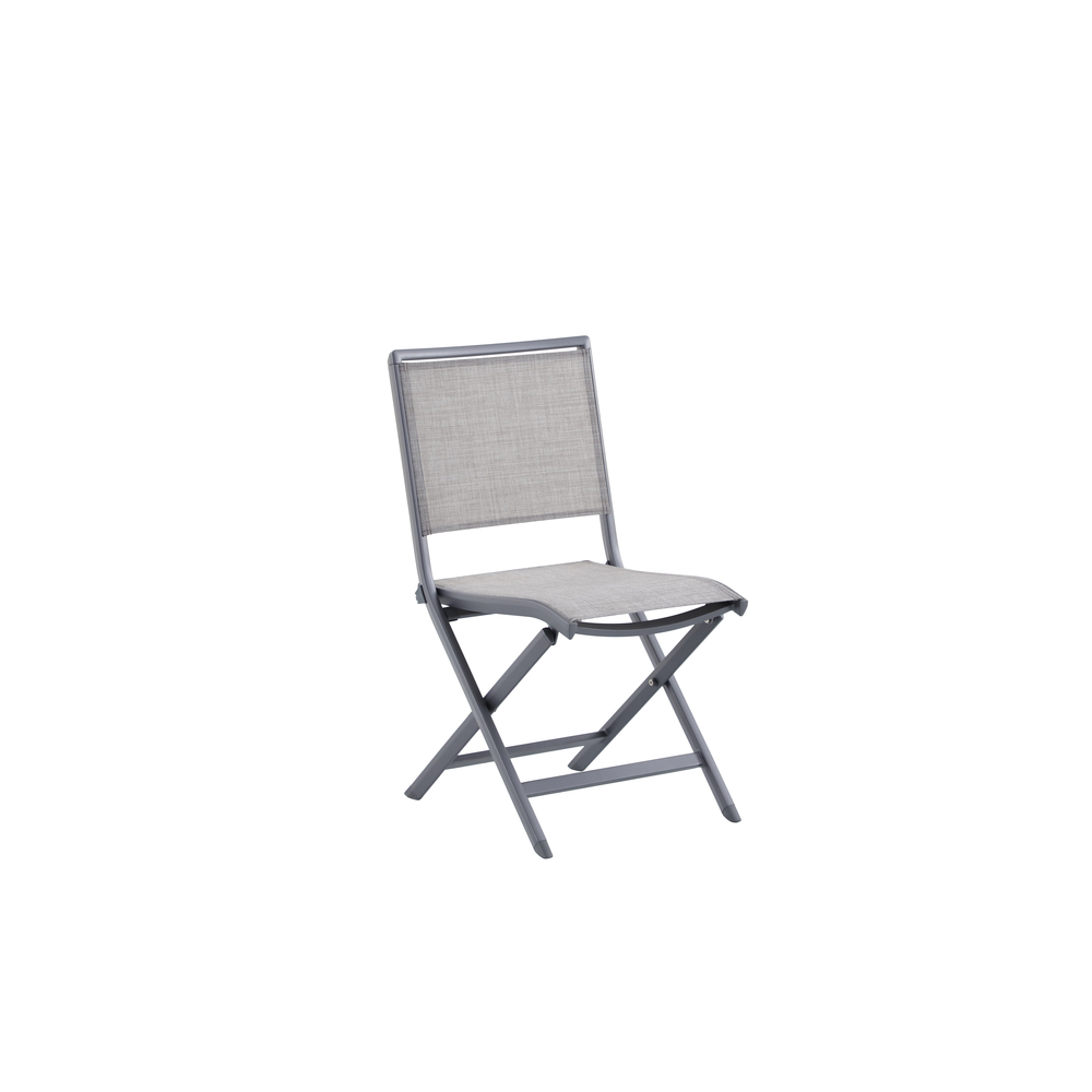 Chaise de jardin pliante ARIA stucture aluminium taupe 
