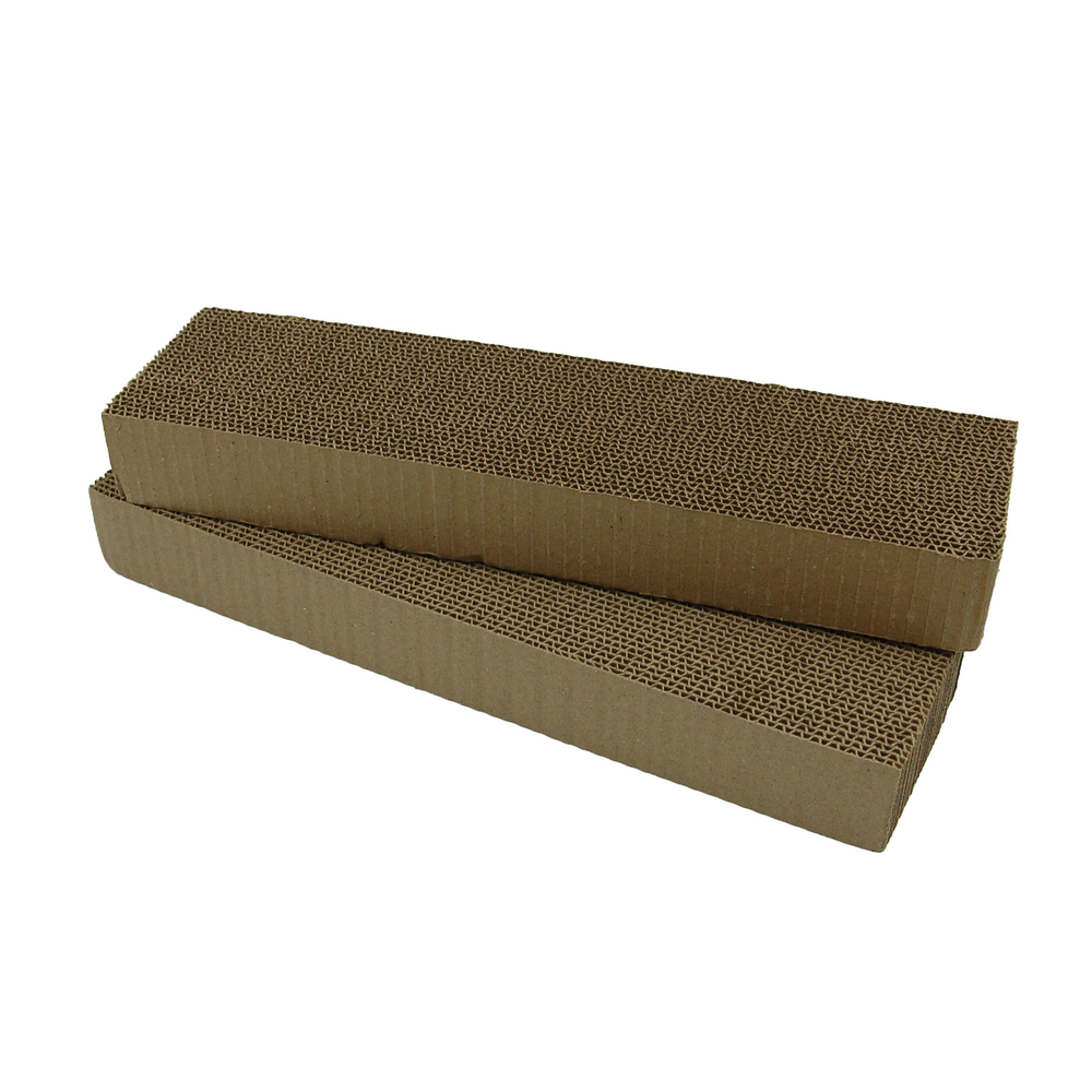 Double griffoir pour chat en carton L. 41.0 l. 11.0 H. 5.0 cm