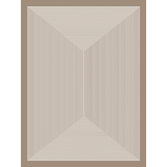 Tapis Fleur 9754-5 : motifs géométriques, beige, 150x200cm