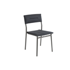 Chaise de jardin empilable Becomfort ORON structure alu, dark grey