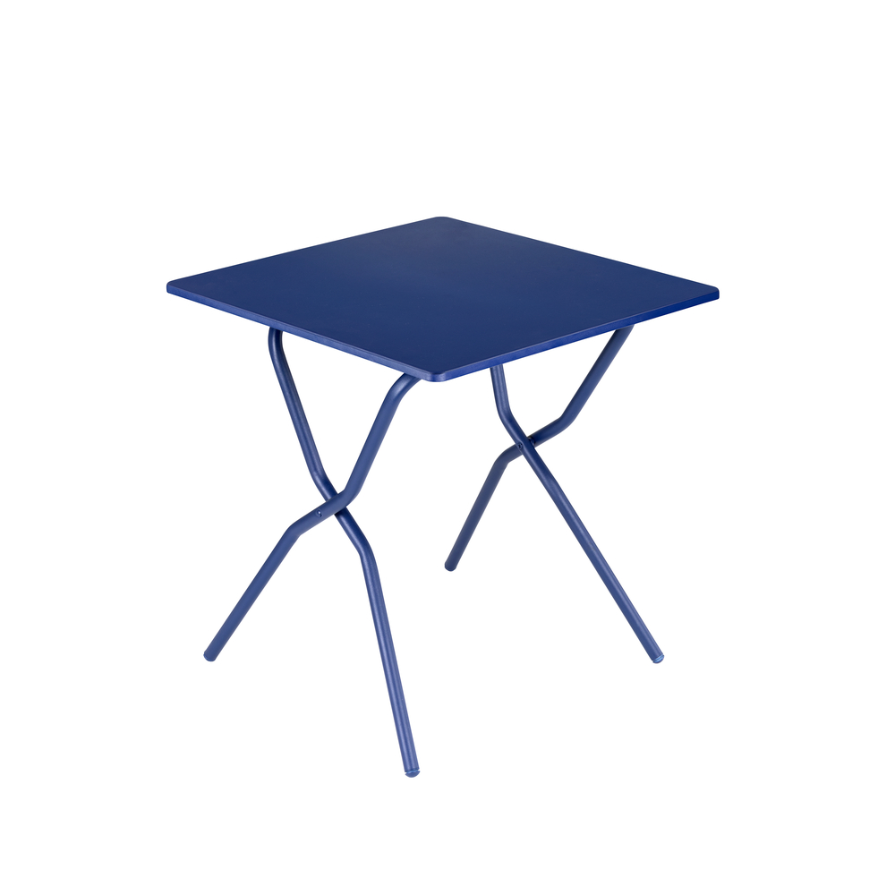 Table pliante d'extérieur BALCONY colorblock indigo 70x64cm 