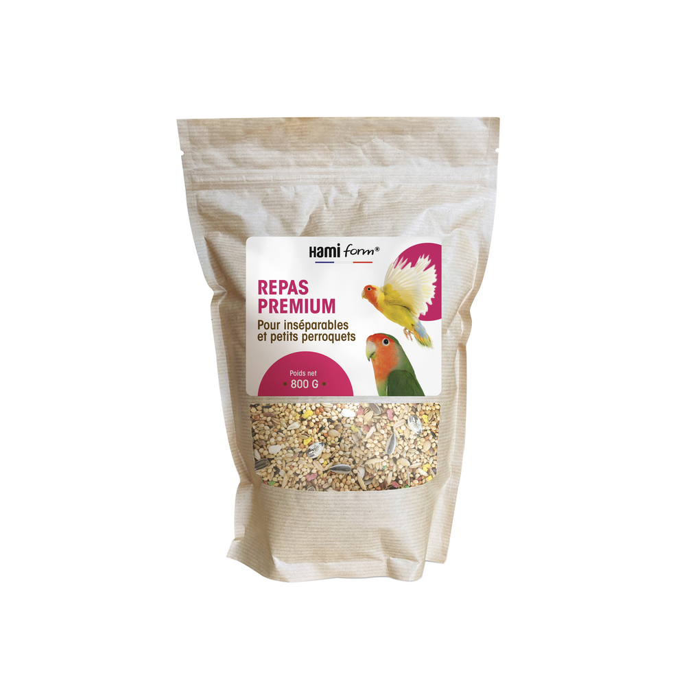 Repas premium pour inséparables & petits perroquets 800 g 