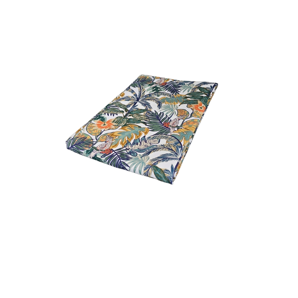 Nappe Palmyre blanc bleu 150x250cm