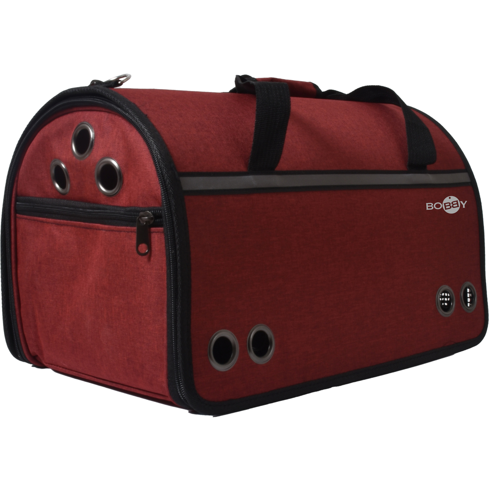 Sac de transport Week-end pour chien et chat rouge L.48 l.31 H30 cm