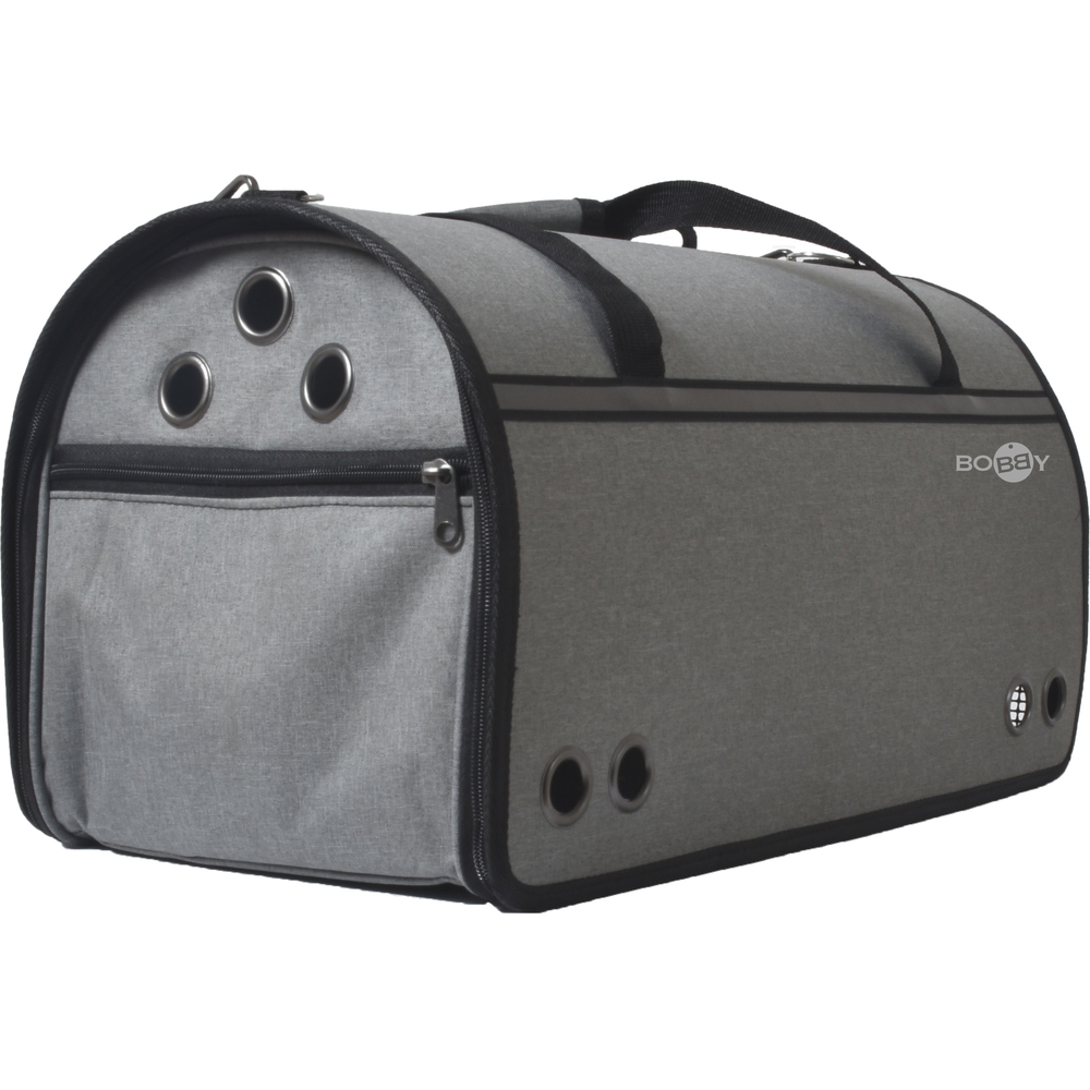 Sac de transport Week-end pour chien et chat gris L.48 l.31 H30 cm